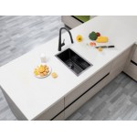 Aqu Gun Metal Handmade Single Bowl Kitchen Sink 250*450*215 Aqu Gun Metal Handmade Single Bowl Kitchen Sink 250*450*215